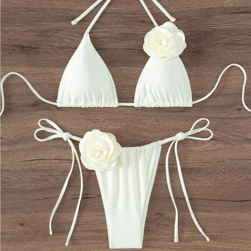 Sexy Low-Waist Wire-Free Two-Pieces Bikini Set