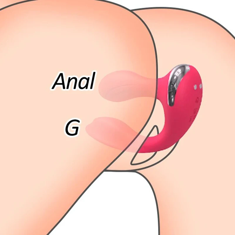 2 in 1 Sex Toy Anal Plug Vagina Vibrator Masturbation