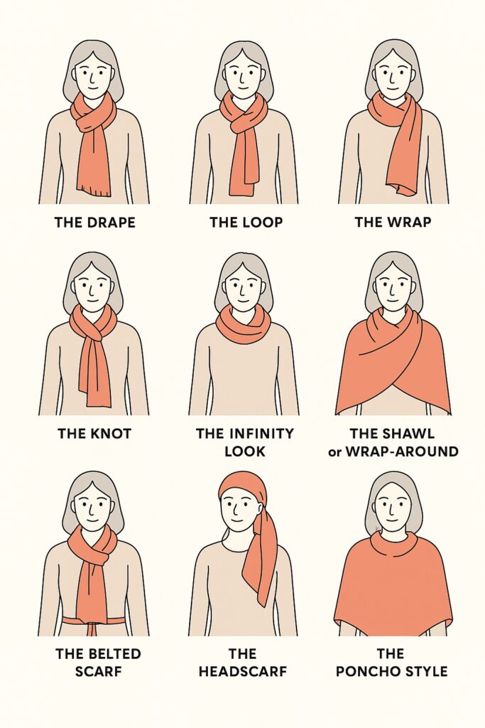 how to wear a scarf