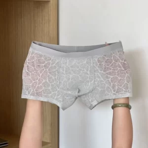 Men’s Quick Dry Lace Mesh Boxer Briefs