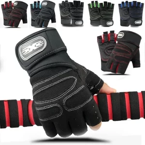 Unisex Gym Cycling Outdoor Sports Gloves with Wrist Guard