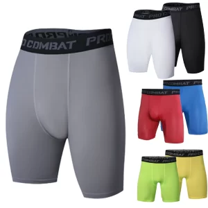 Plus Size Sports Fitness Elastic Compression Stretch Shorts