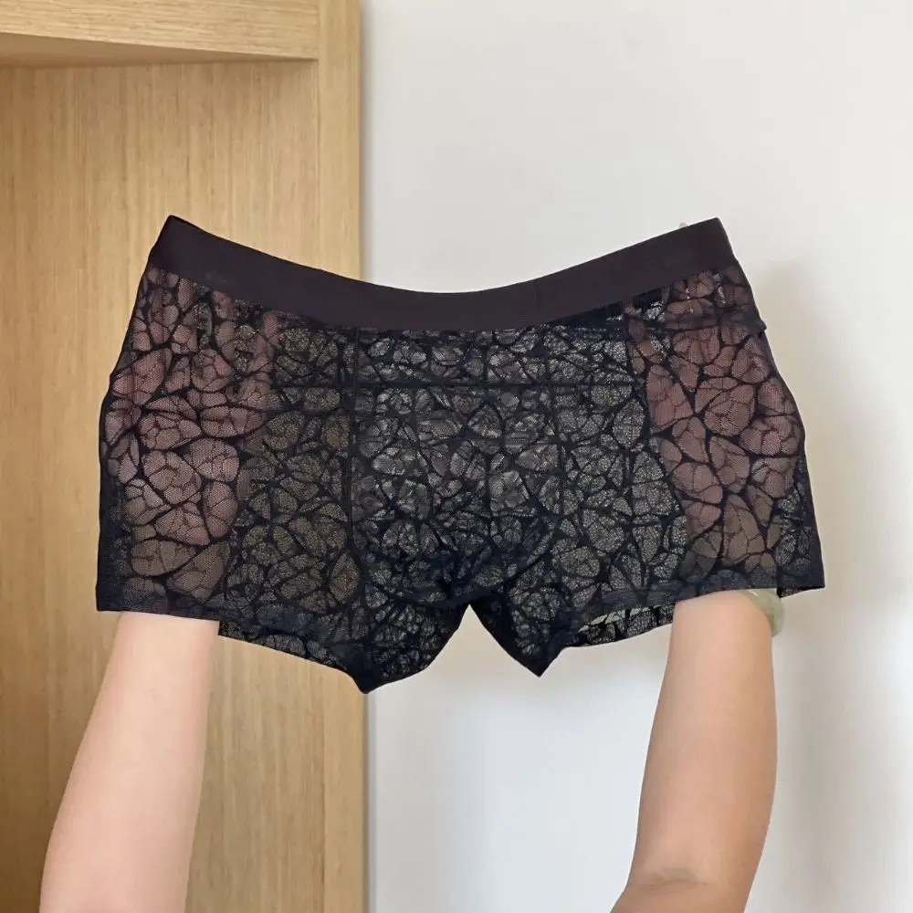 Men's Quick Dry Lace Mesh Boxer Briefs