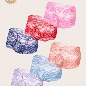 6pcs Men’s Sexy Lace Boxer Briefs