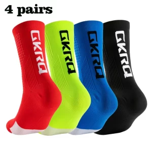 4-Pairs Compression Sports Socks