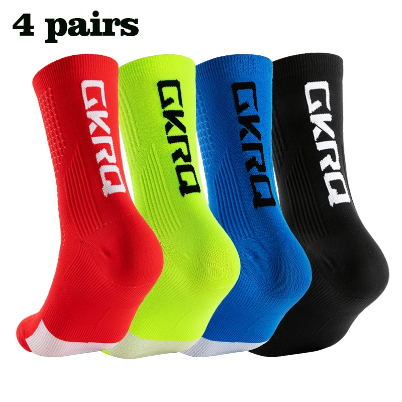 4-Pairs Compression Sports Socks