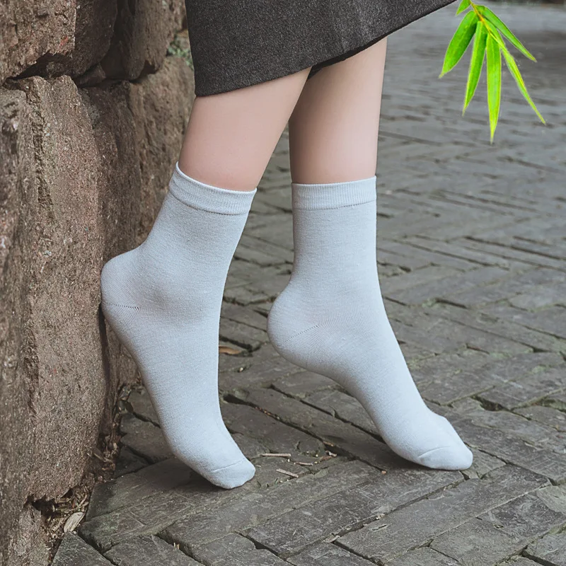 Women's Solid Thin Candy Colour Bamboo Fibre Socks