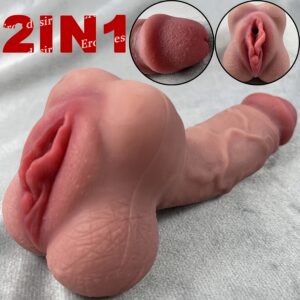 Dildo Dual-Purpose Masturbation Cup Penis Dildo for Couples