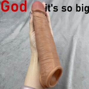 Men’s Realistic Penis Sleeve 8.6 Inches-21.8cm