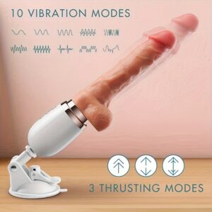 Sex Machine with 10 Vibration Modes, Push Mode, Heating Mode
