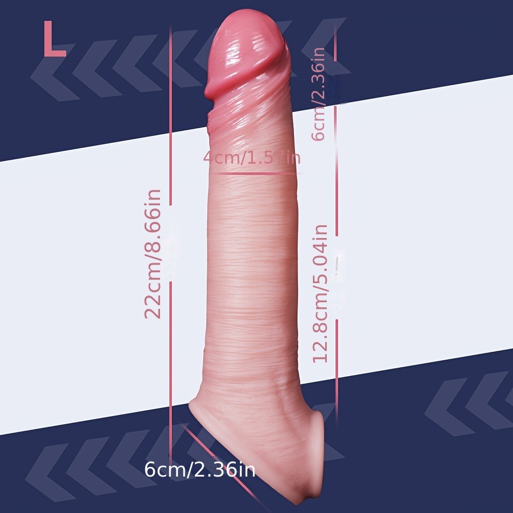 Hollow Wearable Reusable Male Penis Condom - Image 4