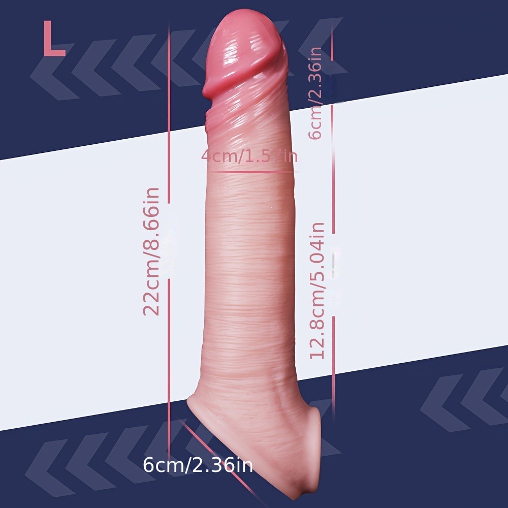 Hollow Wearable Reusable Male Penis Condom - Image 3