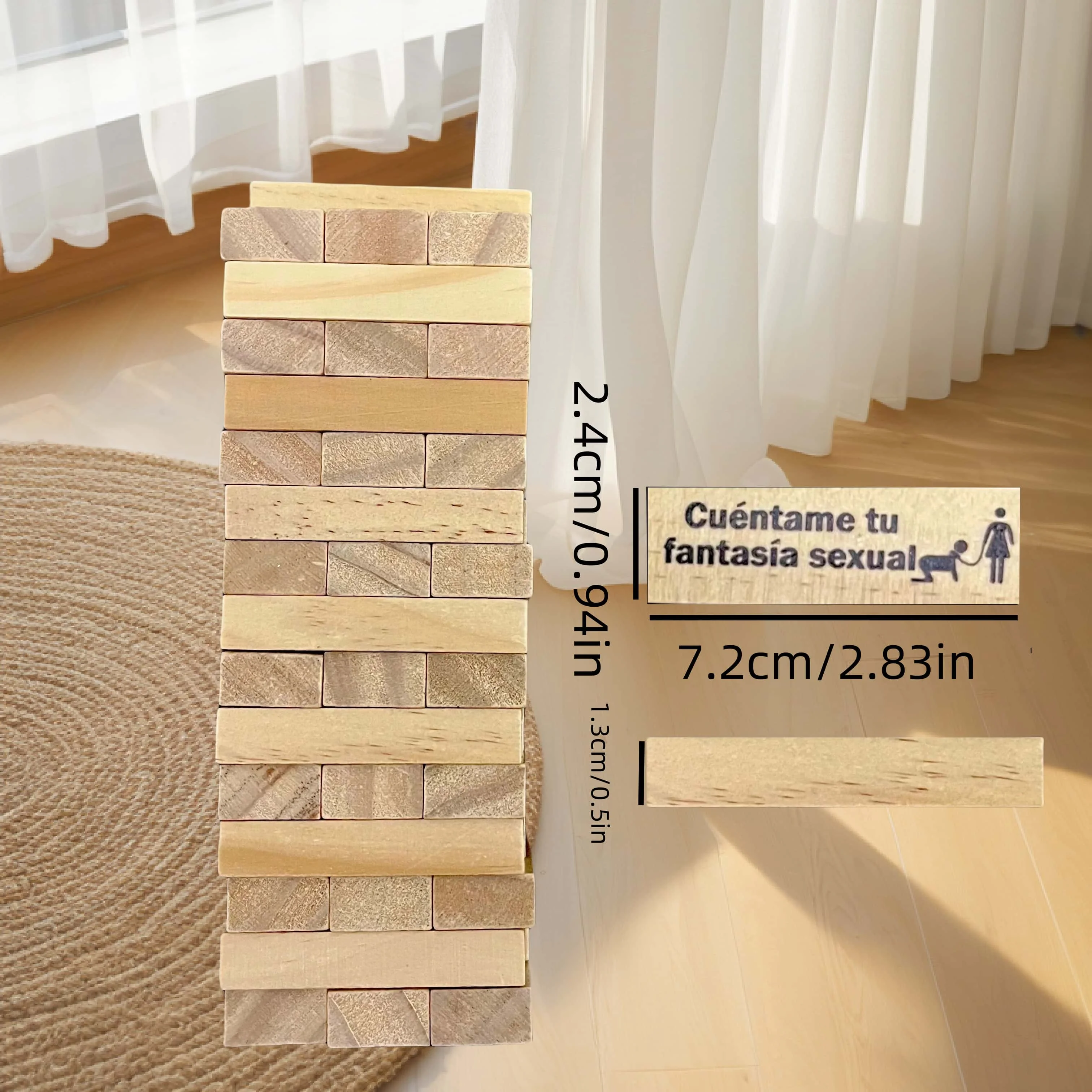 48pcs Adult Couple Flirting Tower Building Block Game - Image 6