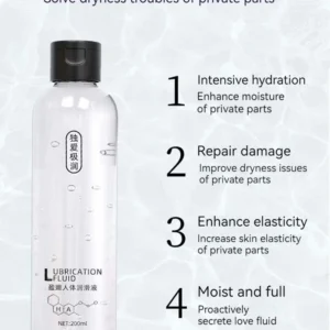 Unisex Quick-Drying Non-Greasy Water-Based Intimate Lubricant