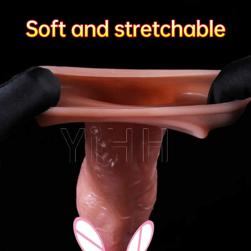 Realistic Reusable Silicone Penis Sleeve for Men - Image 3